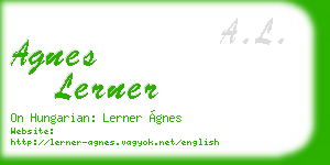 agnes lerner business card